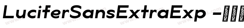LuciferSansExtraExp 字体转换